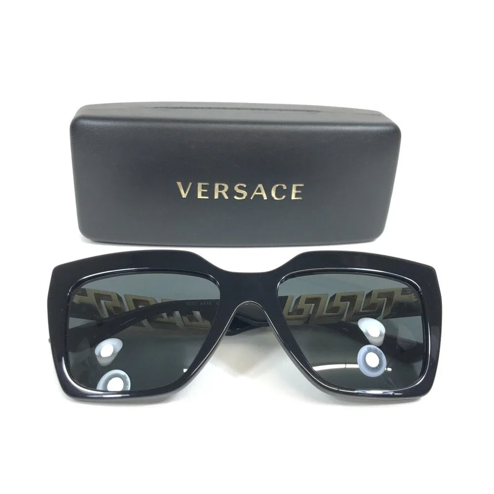 Versace Sunglasses MOD.4418 GB1/87 Black Gold Butterfly with Light Gray Lenses